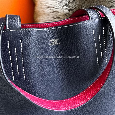 hermes double sens replica|hermes reversible tote bag.